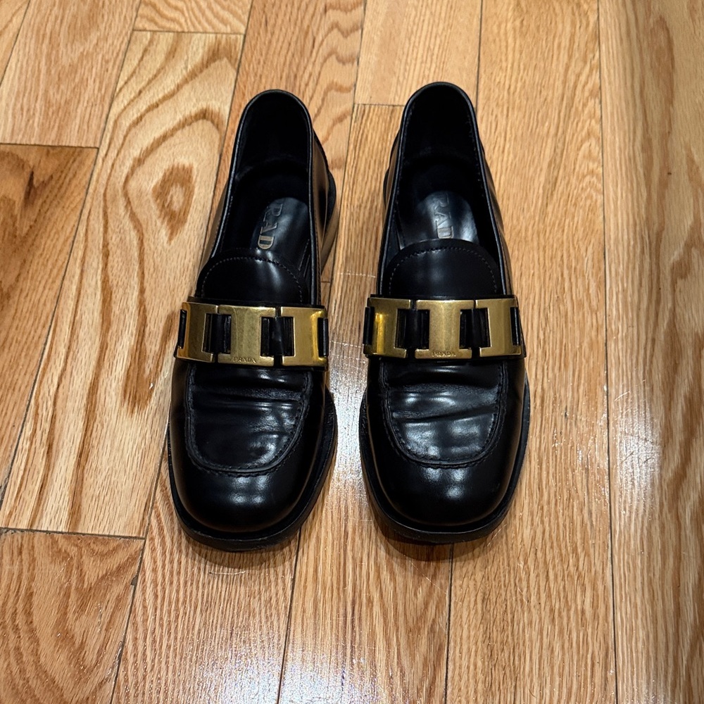 Prada Black Loafers